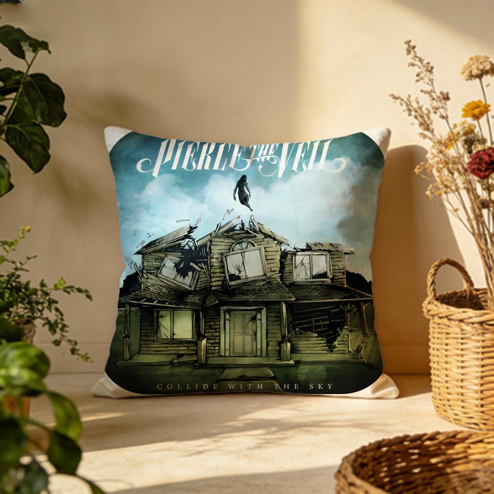 Trendy PPierce The Veilful Cushion Cover Versatile DoubleSided Pillow Case Fit for Sofa Bed Car  Daily Decor