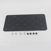 Universal Car Aluminum Alloy Non-slip Environmental Rubber Heel Plate Pedal Mat