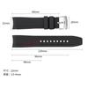 Silicone Soft Strap for Rolex for Omega Moonswatch Curved End Rubber Bracelet 20mm 22mm Men Women Sport Replacement Watch Band