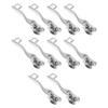 5Pairs Anti Break Zipper Pulls Double Layer Locking Heavy Duty Replacement for Luggage Backpacks Suitcases Zipper Pulls