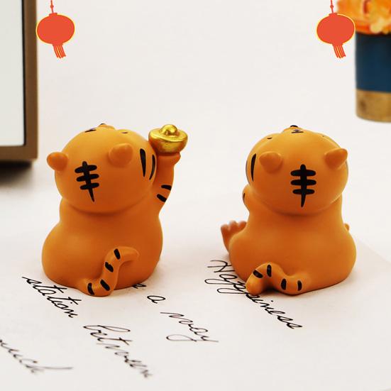 Ausgezeichnete Tigerstatue, lichtbeständiges Kunstharz, dekorativ