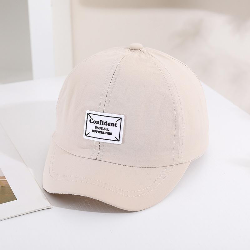 Short-Brimmed Solid Color Baseball Cap Lightweight Quick-Dry Polyester Adjustable Buckle Closure Sun Protection Breathable