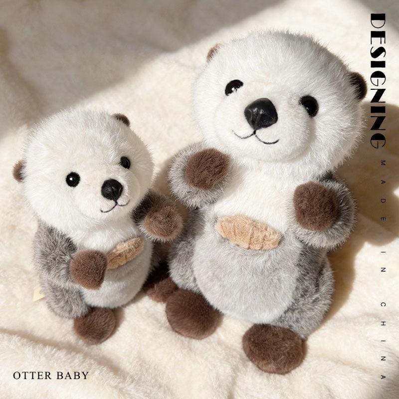 

Otter Plush Toy - Marine Animal Doll for Kids Birthday Gift 25cm