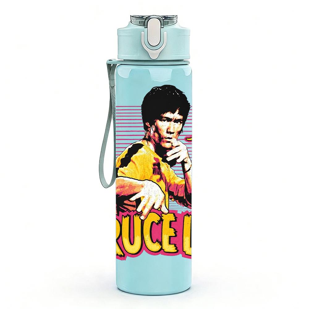 1PC Retro Bruselle Punk Girl Portrait Print 750ml Portable Sports Water Bottle Leakproof Gym Outdoor Travel Drink Cup