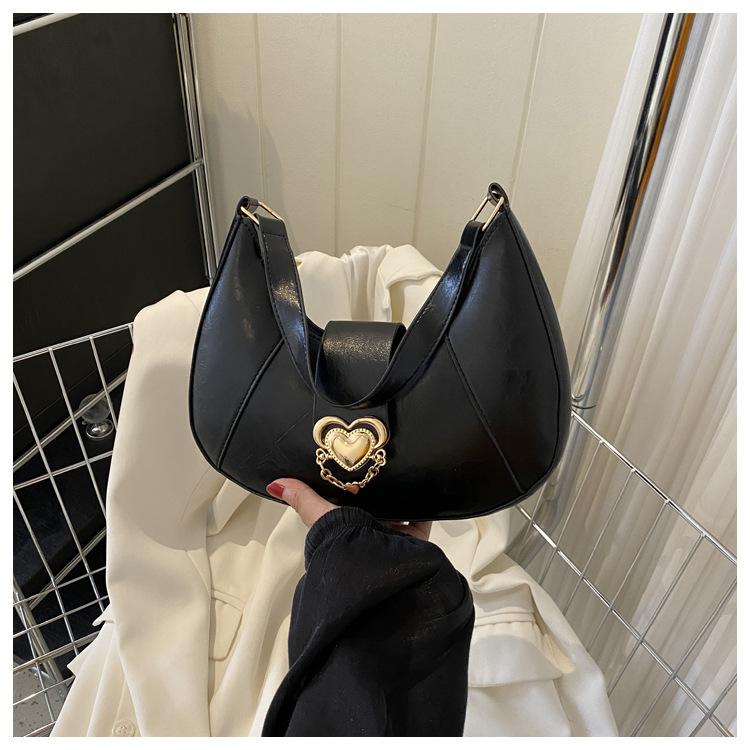 Autumn 2025 New Trend Fashion Texture Simple Casual One Shoulder Portable Crossbody Underarm Bag Women