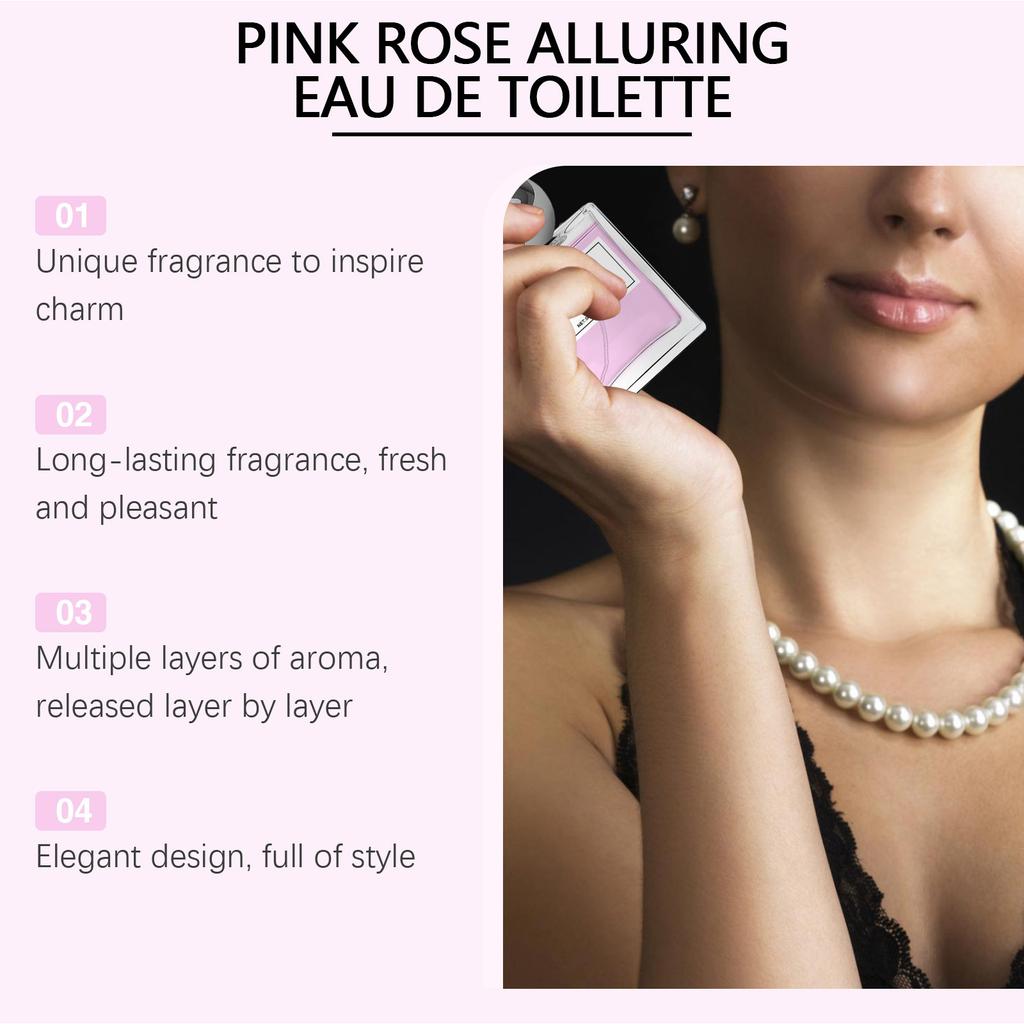 Rose Romance Eau ToilettePheromone PerfumeEau ToiletteSpray For WomenRose Buds1.7 Fl OZ / 50ml