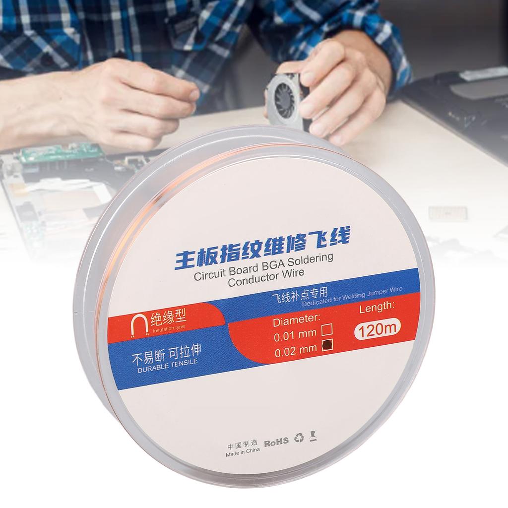 Phone Chip Conduction Wire 120m Insulated Cell Phone Motherboard Fingerprint   Wire