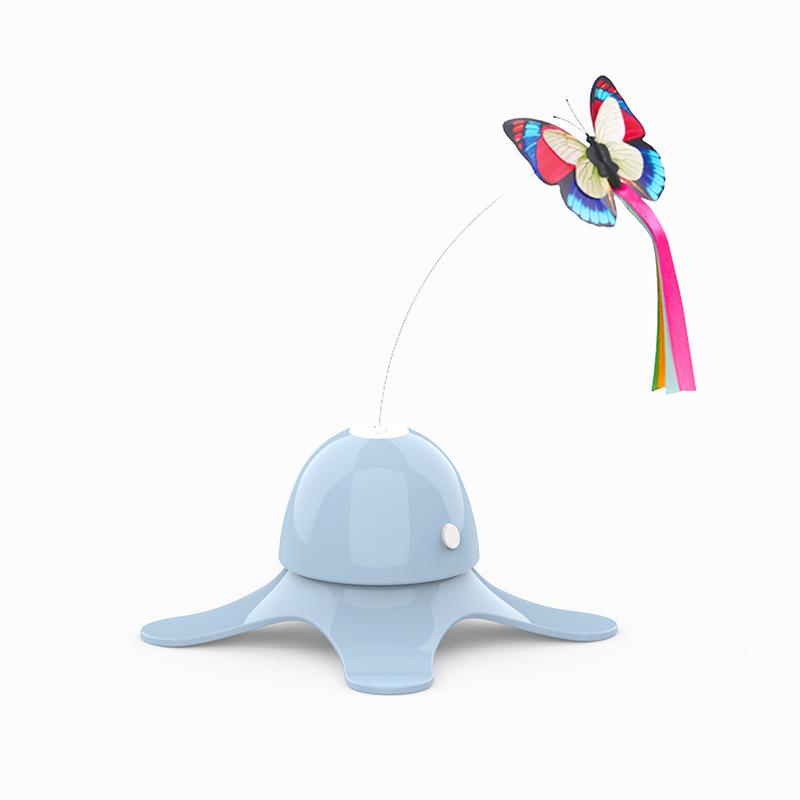 Electric Rotating Butterfly Catn Toys Cat Teaser Interactive Toy Pet Cat Smart Electronic  Automatic Funny Cat Exercise Toy