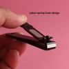 1pc Black Handle Straight Edge Nail Clipper For Trimming Finger And Toe Nails, Home And Travel Use,Nail Art Tools,Manicure Pedicure Tools