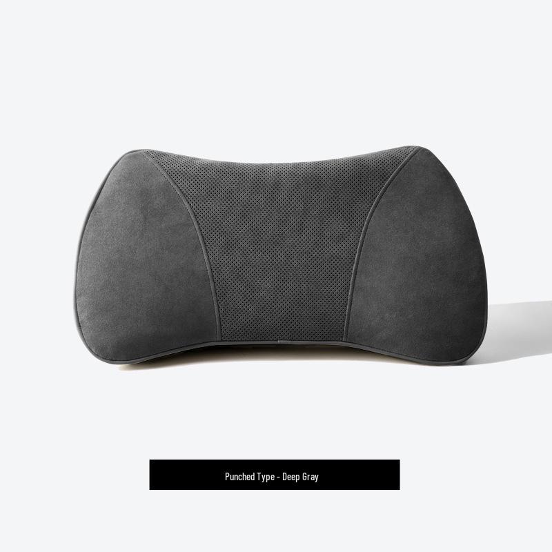 כרית תמיכה מותנית וצווארית לרכב – כרית דקה מקצף זיכרון לתמיכה בגב ובזנב