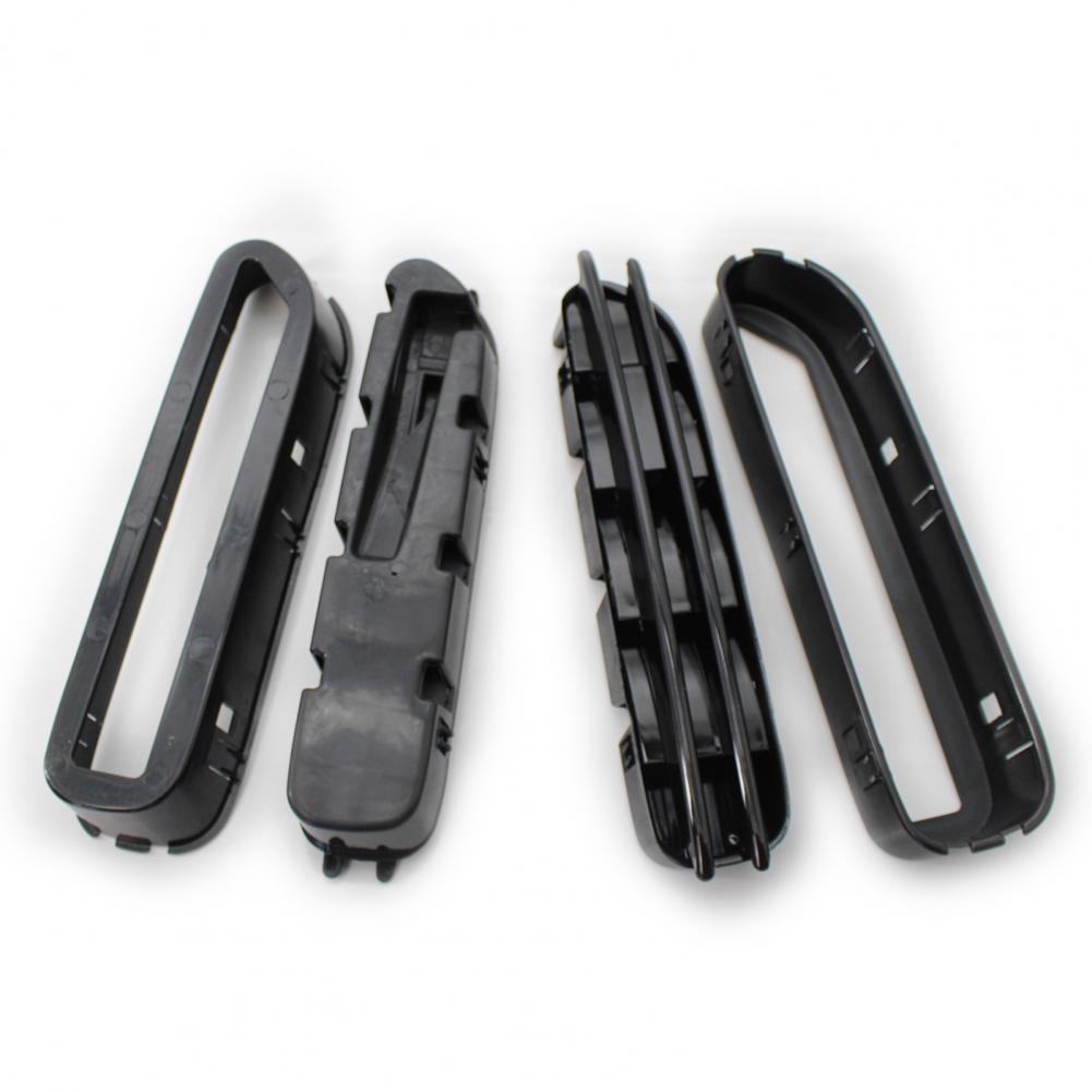 2Pcs Side Fender Air Flow Vent Grill Gloss Black Side Fender Vent Grill Modified Parts for BMW 5 Series M5 E39 E60 E61 1991-2010