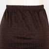 Fendi Zucca Mini Skirt Brown Nylon Women Used