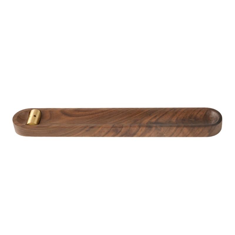

Vintage Wood Incenses Stick Holder Aromatherapies Incenses Burners Ashes Catcher Tray for Relaxing Meditations Room 1