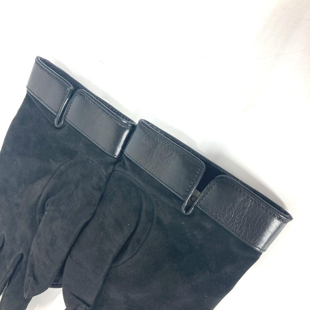 GUCCI Accessories GG Interlocking G Glove gloves suede / Leather Black