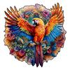 Unique Parrot Pattern Wooden Puzzle, Irregular Animal Shape, Suitable for Holiday Birthday Gifts for Family and Friends