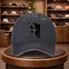 A Printed Baseball Cap with a Top Horse Bridle Design, a Casual Duckbill Hat That Is Stylish And Adjustable for Outdoor Use, Sui