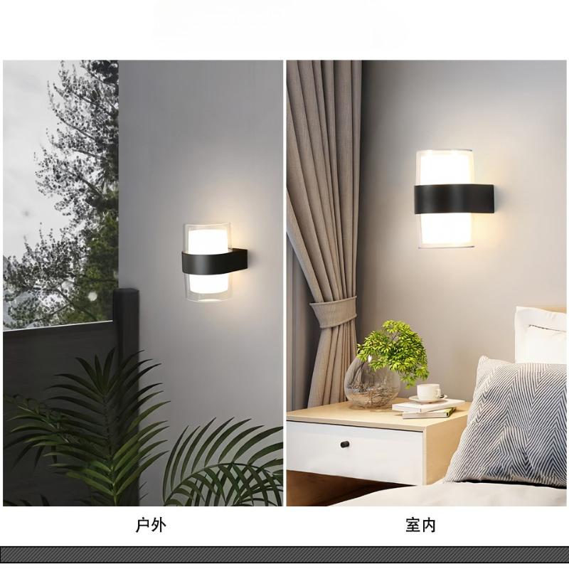 Modern LED Wall Light Square Round Interior Living Room Bedroom Corridor Aisle Sofa Background Wall Wall Light