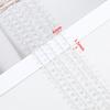 1M Transparent Grave Crystal Stone Beads Copper Chain Irregular Triangle Steel Color Chain DIY Necklace Bracelet Jewelry Making