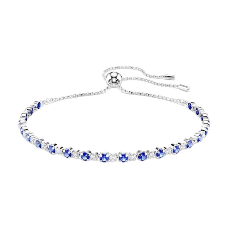 Swarovski Matrix Tennis Personalized Design #Good Luck Crystal Bracelet Men and Women Same Style Couple Style Blue 5725854