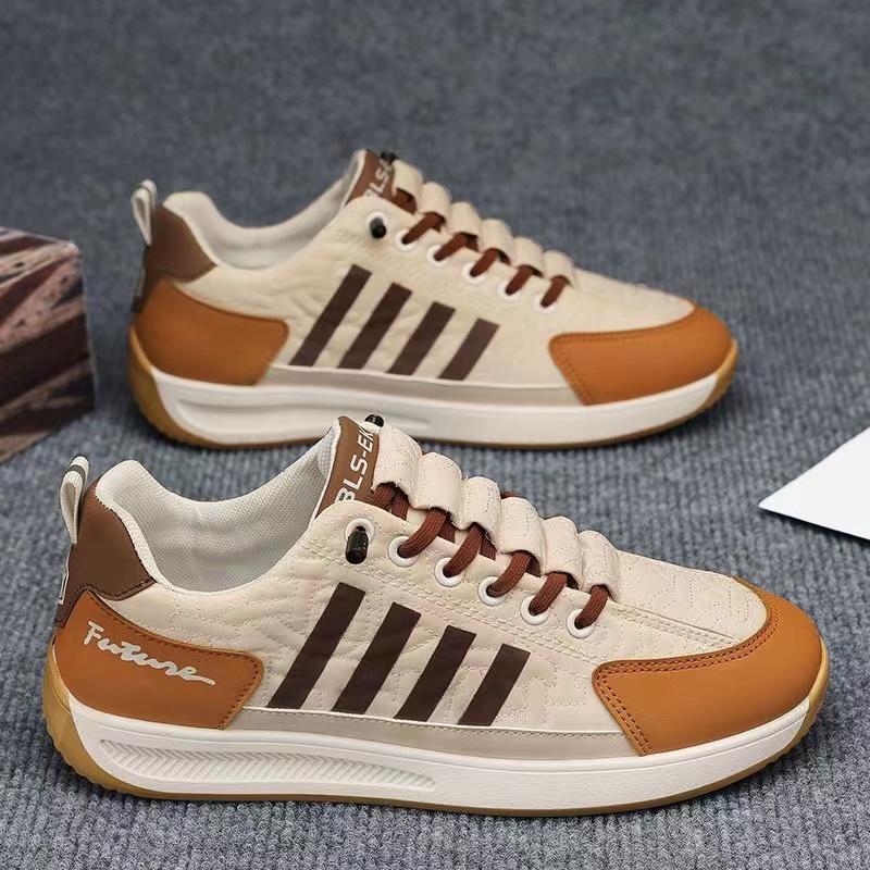 Модные повседневные кроссовки в полоску для мужчин — фото 16