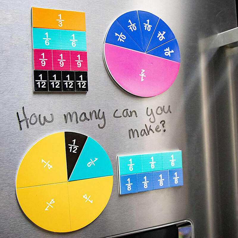Education Science Forum Early Education Learning Learning Score Mathematics Teaching Round Fraction Tiles Magnetic