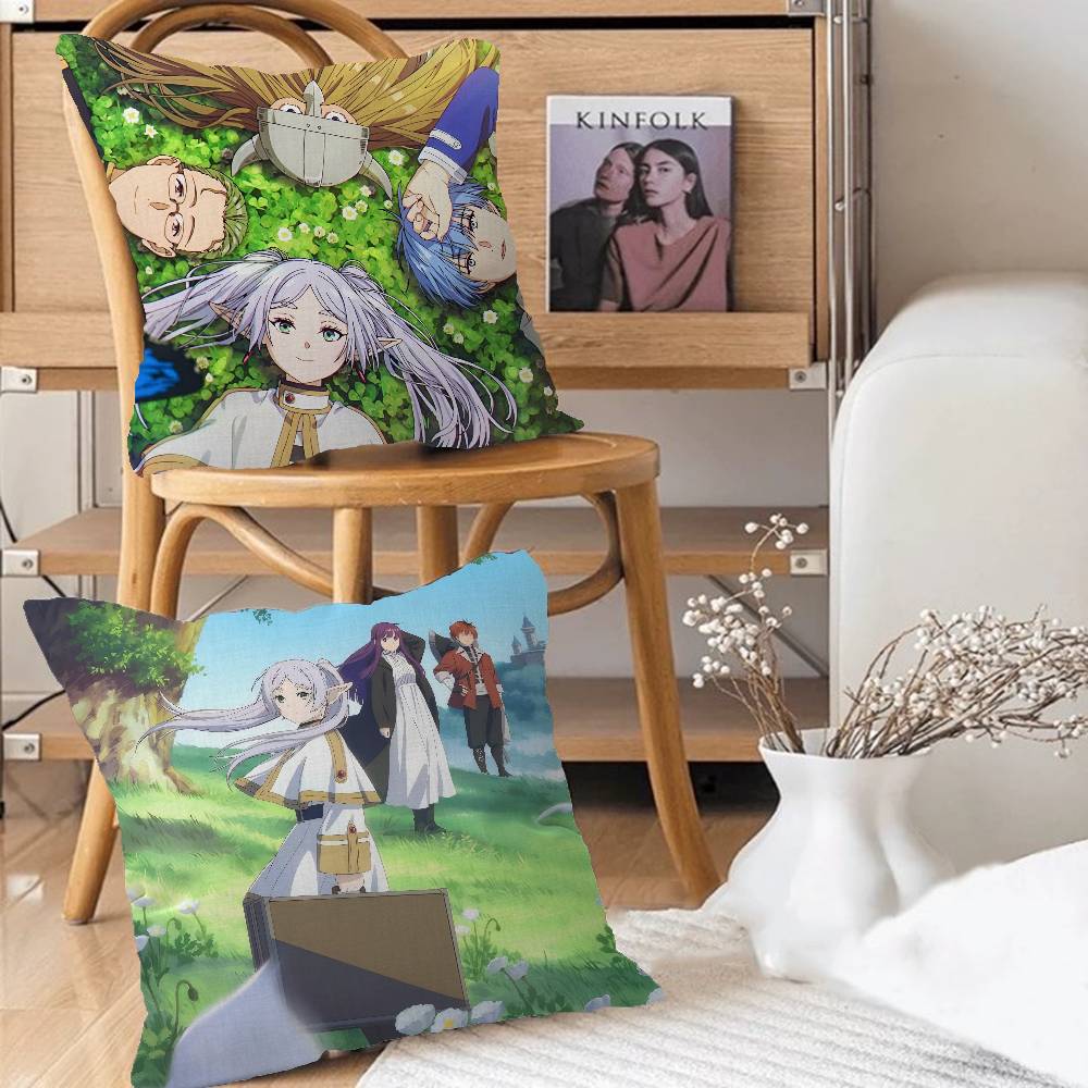 Japanese Anime Frieren Beyond Journeys End Lucky Dragon pillow cover sofa cushion cover home room decoration children gift