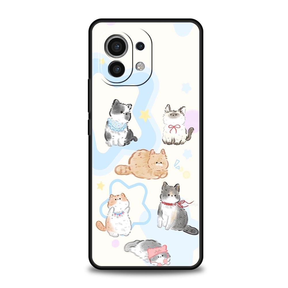 

Чехол для телефона «Кот ловит рыбу» для Xiaomi 17 14 15 13 14T 13T 12T 11T Pro 12 11 Lite Poco X7 X5 X3 NFC F7 F6 Мягкий чехол Xiaomi 17