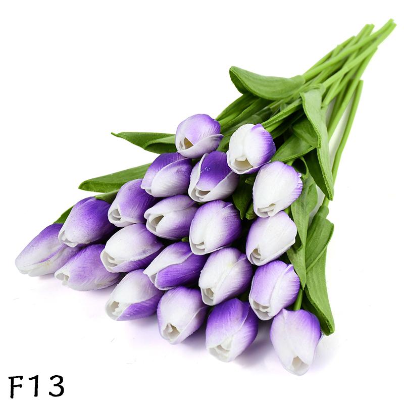 5/10pcs PU Tulip Simulation Flower Artificial Flowers Fake Tulips Real Touch Flower Arrangement Bouquet for Home Wedding Decor