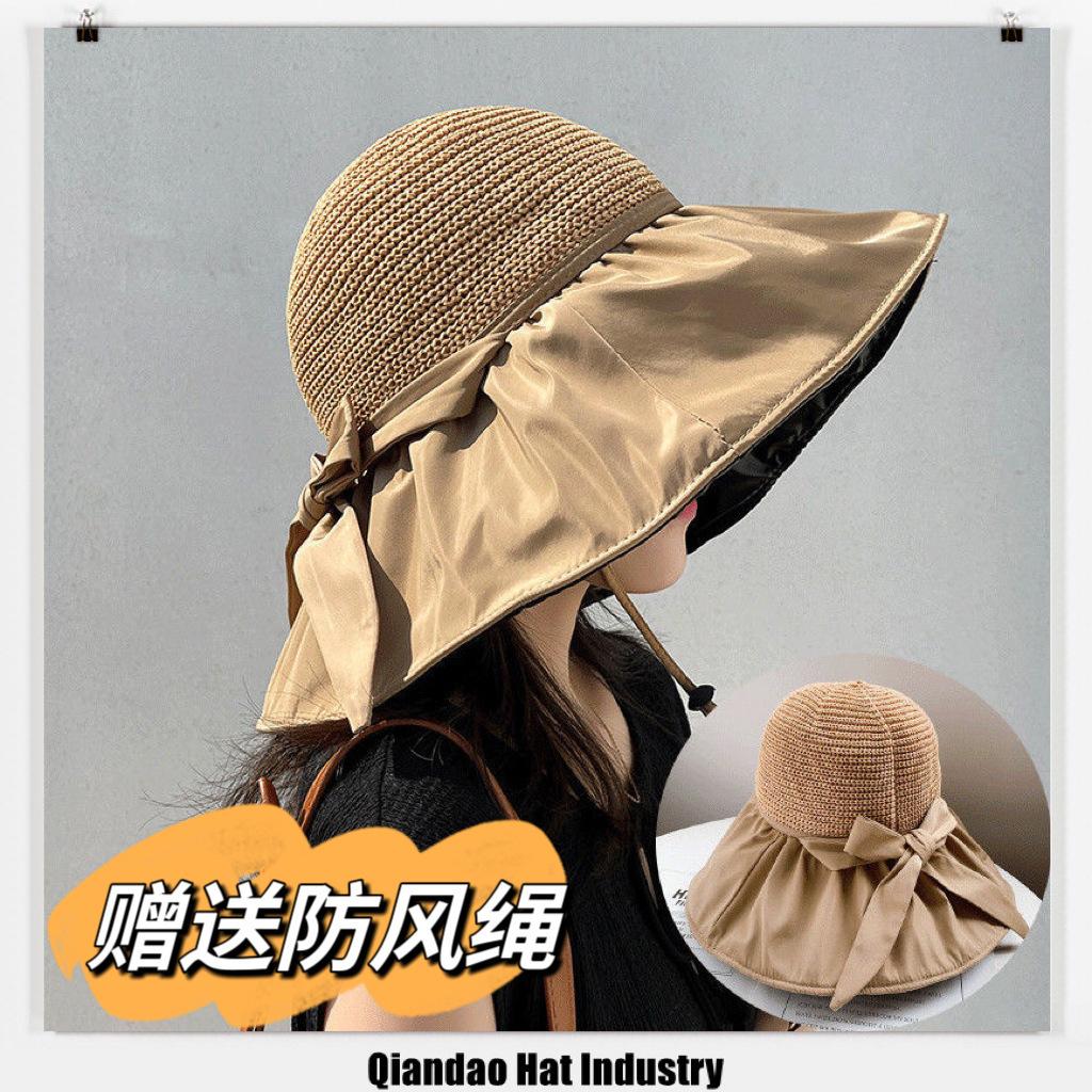 Sunscreen hat women's sunscreen UV protection empty top vinyl shell hat large brim hat sun protection hat women's UV protection