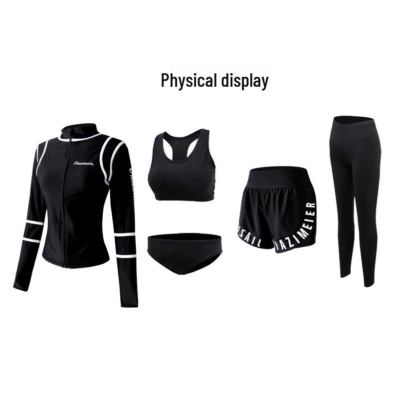 Women's Sun Protection Wetsuit: Long Sleeve & Pants, Slimming, Quick Dry, Jellyfish-Resistant for Snorkeling & Surfing