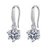 Ear Hook Women's Six Claw Stone Pt950 Earrings