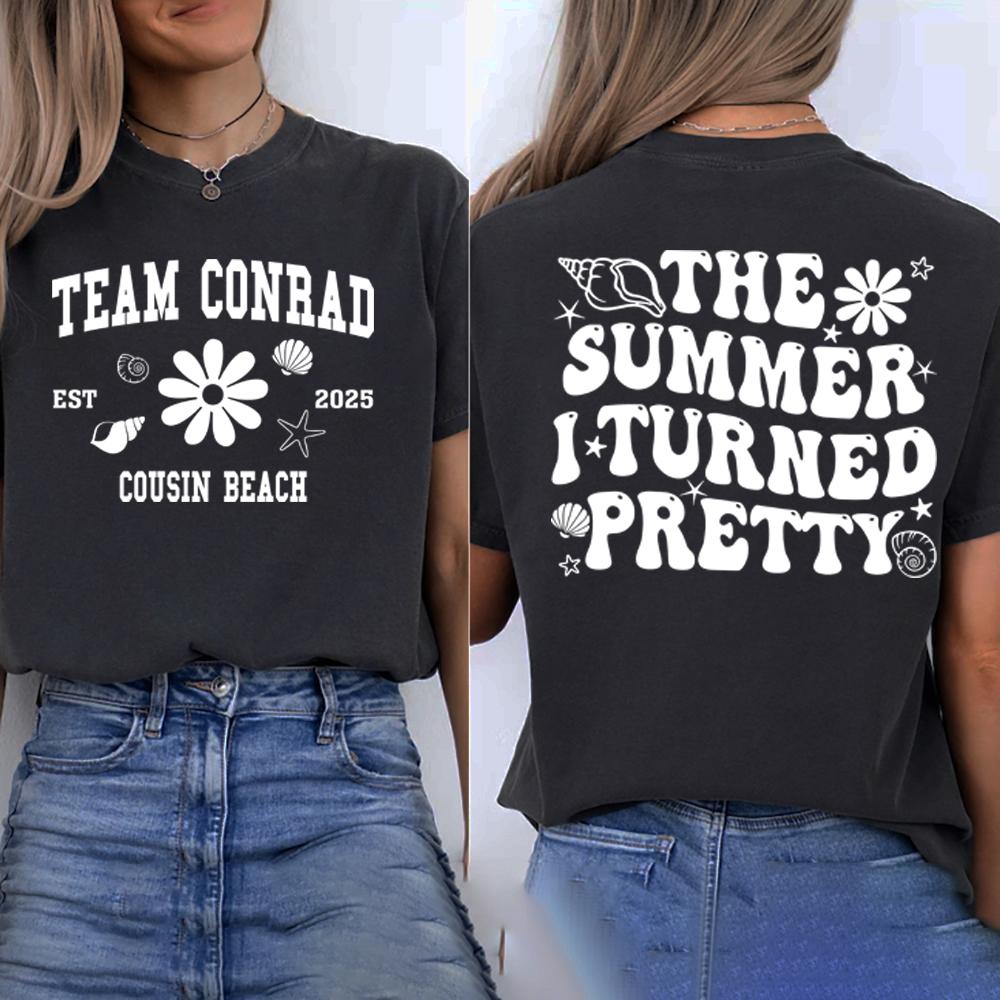 The Summer I Turned Pretty T-Shirt TSITP Team Conrad Tee Unisex Short Sleeve T-shirts Beach Summer Vibe Shirts Women Clothing