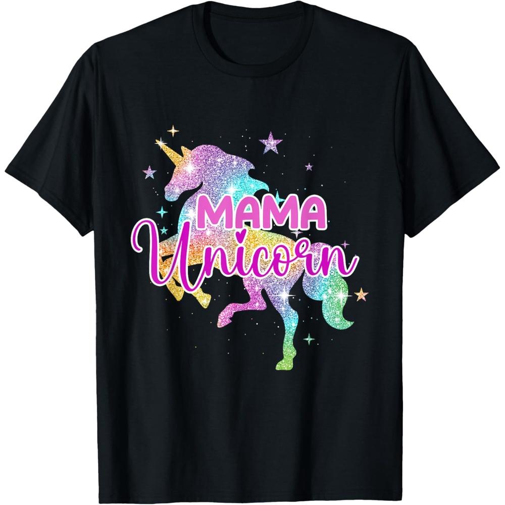 Mama Unicorn Mythical Animal Fantasy Creature Magical T Shirt S