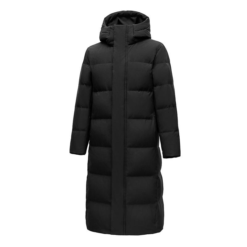 

Унисекс, длинная, выше колена, толстая белая утиная пуховая куртка - зимняя, в стиле китайской оперы XL (Fill 320g)