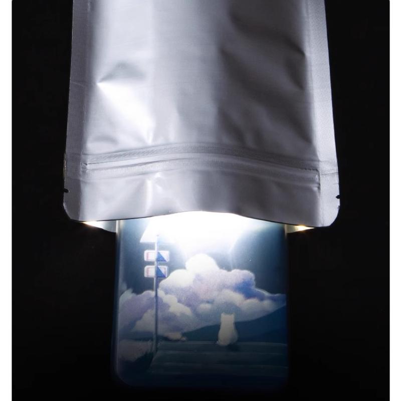 Pure Aluminum Foil Sealed Bag, Light Proof, Moisture-proof, Odor Proof, Self Sealing, Cat Food, Tea Snacks, Medicinal Materials Packaging Bag