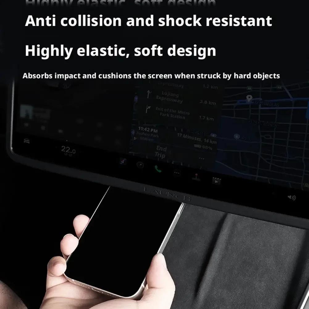 for Tesla Model Y Juniper 2026 16inch Center Console Screen Protection Frame Strip White Screen Edge Protector TSL Model 3 2025