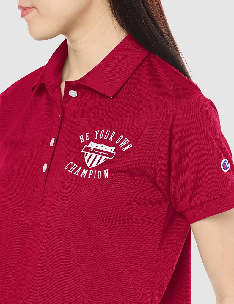 Short Sleeve Polo Quick Odor UV One Point Polo M [Champion] Shirt, Dry, Antibacterial, Resistant, Protection, Pique, Logo, Shirt, Golf, CW-VG304,