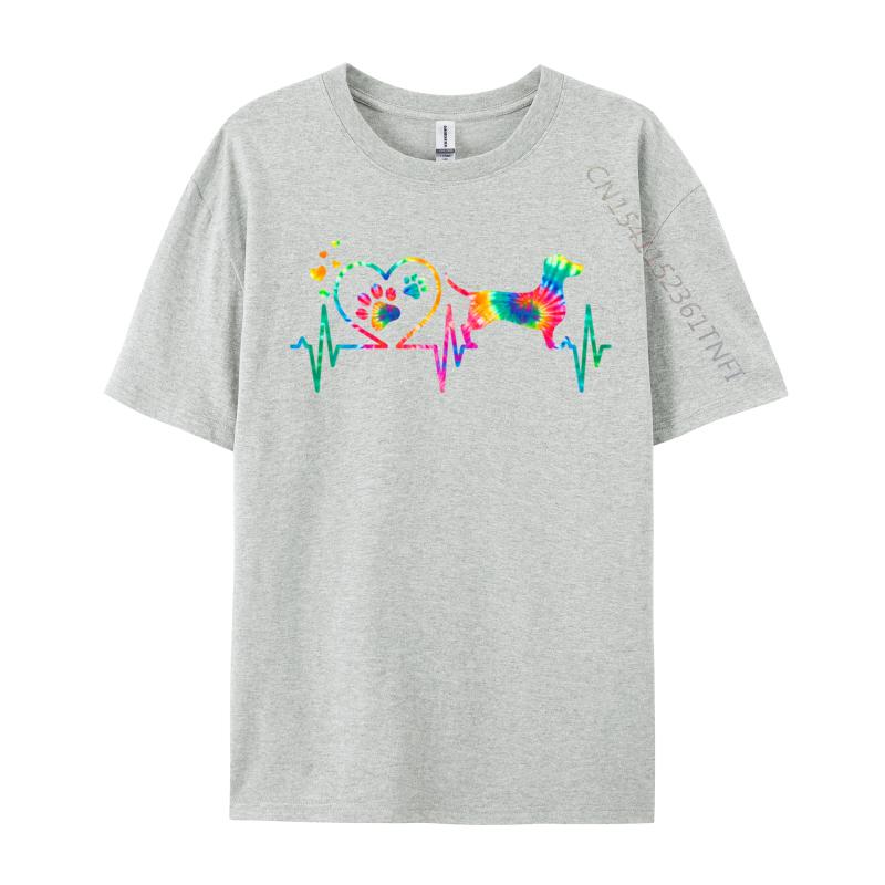 Dackel Doxie Weenie Mama Papa Herzschlag Hip Hop Herren T-Shirt Dabben Weihnachten Schneemann Herzschlag EKG Druck T-Shirts T-Shirt