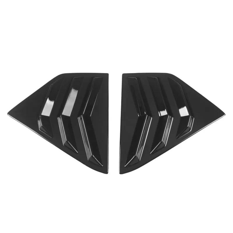 For Nissan Kicks 2017 2018  - ABS Plastic Rear Window Quarter Louver Cover Side Vent Trim Car Adhesive Accessories