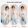ASK JUNIOR Leichte Modal-T-Shirt und Shorts Pyjama-Set für Jungen
