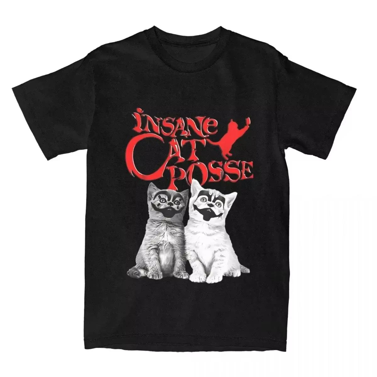 

Women Insane Cat Posse Halloween T Shirts Insane Clown Tops Humorous Crew Neck Tee Shirt TShirt Women Clothes Tops T Shirt S