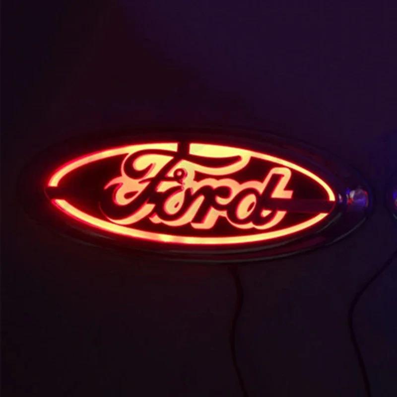 

Car Sticker 14.5X5.6cm Car LED Emblem Light for Ford Kuga Focus Mondeo Mustang Fusion Mk2 Mk3 Fiesta Mk6 Explorer Logo Badge Acc червоний