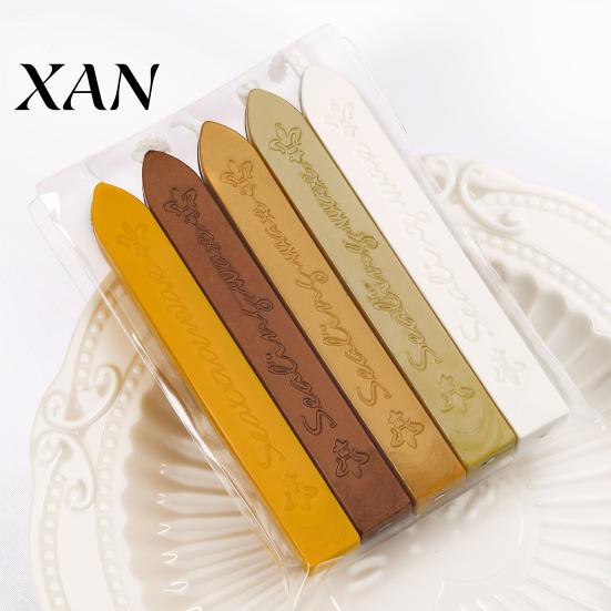 Professional Wax Seal Tools 5PCS Sealing Sticks, with Wicks, Classic Color Retro for Letters Strips, Envelope And Vintage Craft Decor Decorative