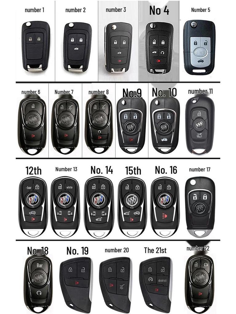 Premium Genuine Cowhide Key Case for Buick Envision: Secure Buckle Set