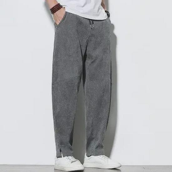 

Свободные вельветовые шаровары - китайский стиль, прямые, широкие, большой размер 3XL (recommended 190-205 jin)