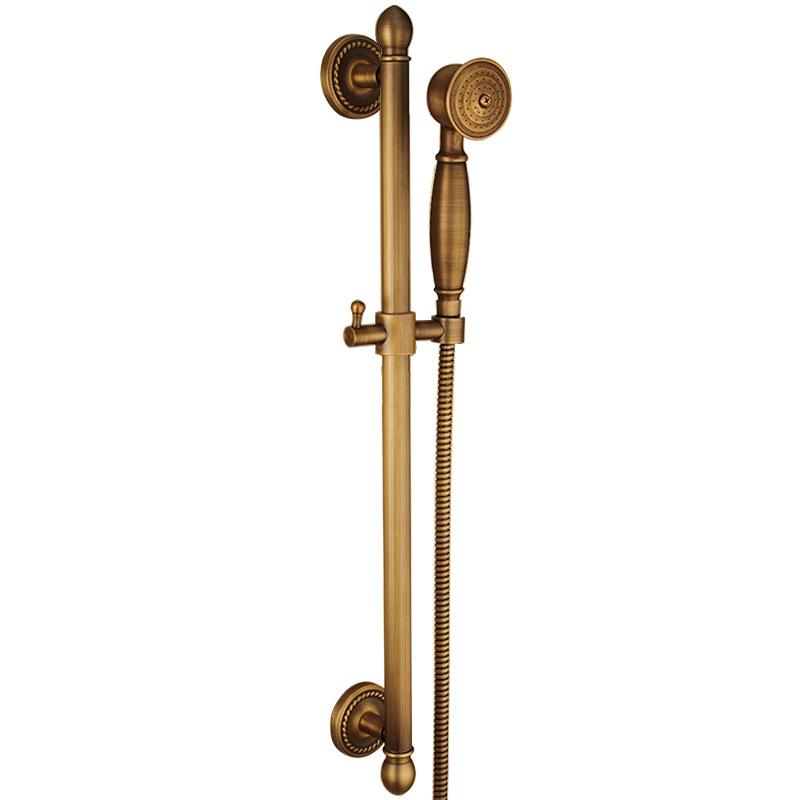 

Bathroom Shower Faucet Set Brass Wall Mounted Antique Single Lever Hot And Cold Classical Bathtub and Shower Faucet Set