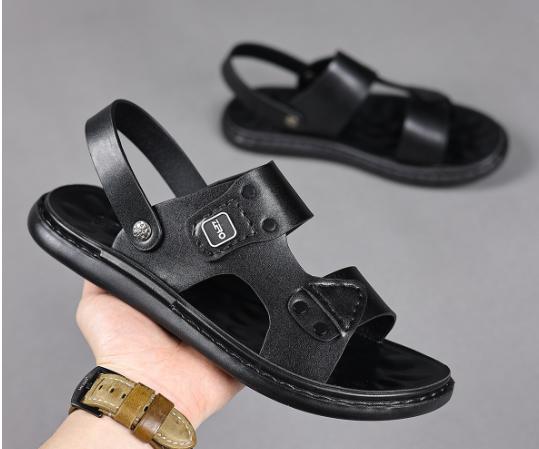 

Летние модные мужские сандалии для сада с пряжкой на ремне, дышащие, большого размера, пляжная обувь, повседневные шлепанцы на мягкой подошве 39