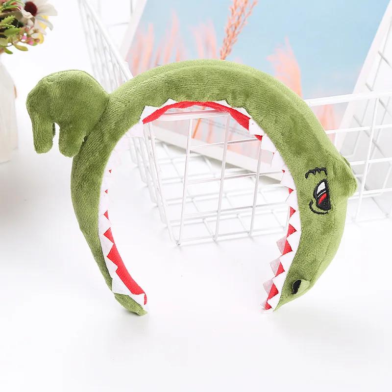 Lovely Animal Headband Unisex Accessories Party Headwear Hair Hoop Cute Wide-brimmed Crocodile Shark Dinosaur Cartoonhair Clip