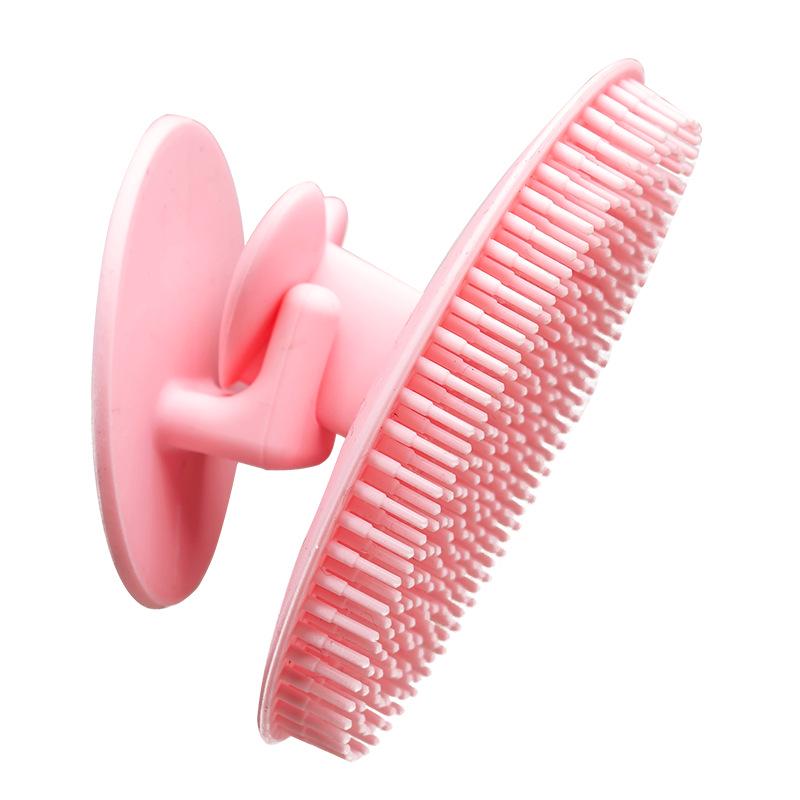 Silicone Bath Brush & Children's Comb with Fine Bristles for Exfoliating & Massage