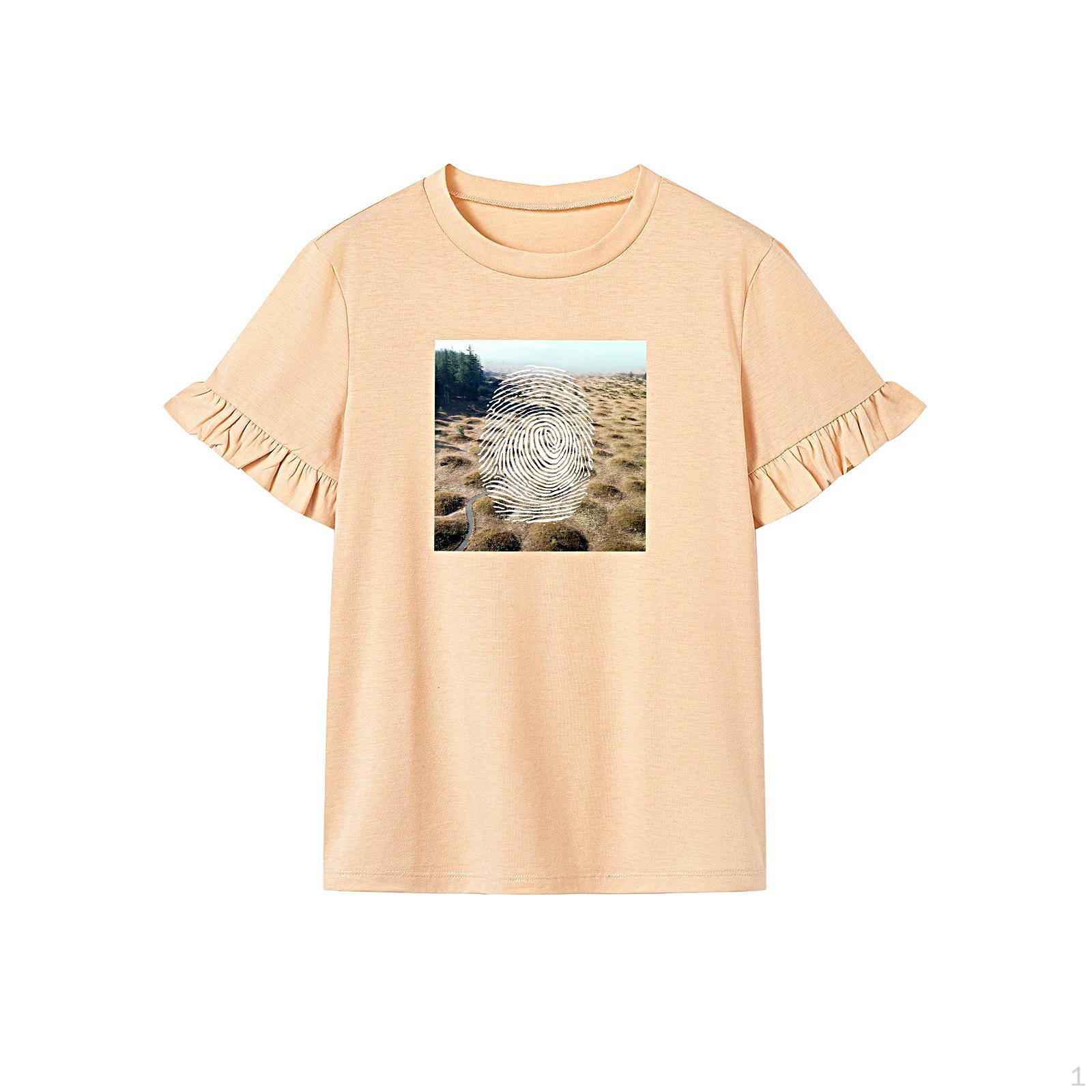 

Футболка для женщин, летние повседневные дышащие топы, праздничные, пешие прогулки, улица